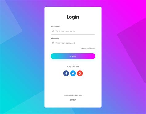 Login Form 